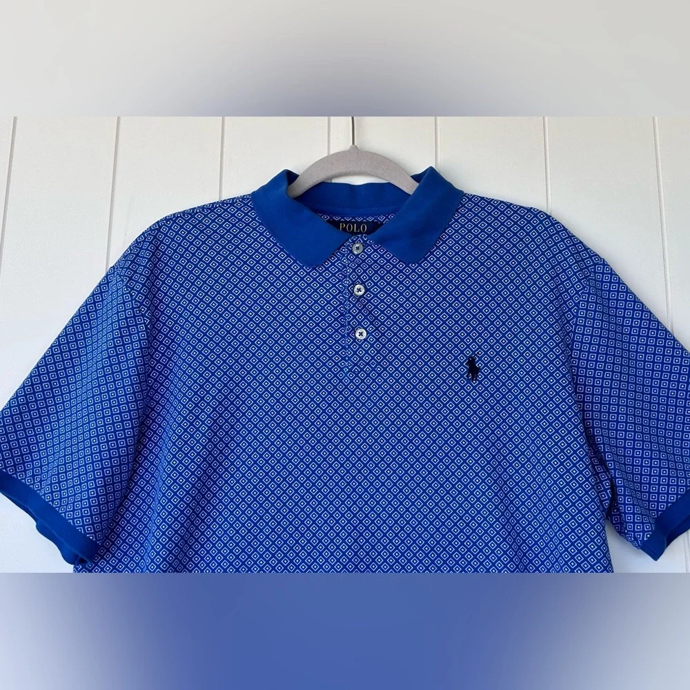 Polo Ralph Lauren Men’s Polo Shirt Diamond Pattern‎ Size Large